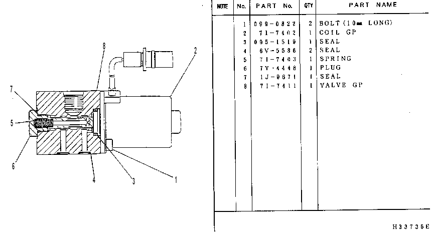 Клапан электромагнитный 7I1246 CAT