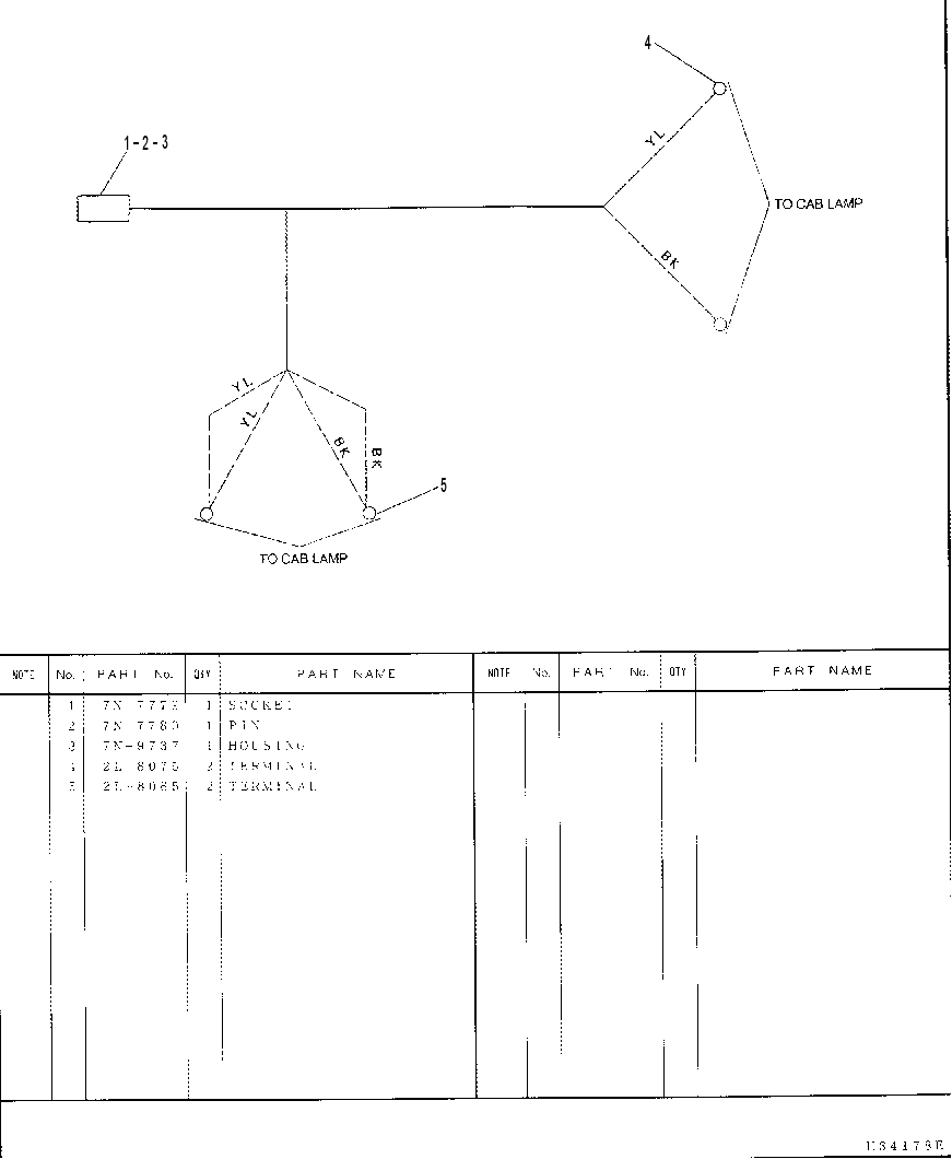 Жгут проводов 7Y5422 CAT