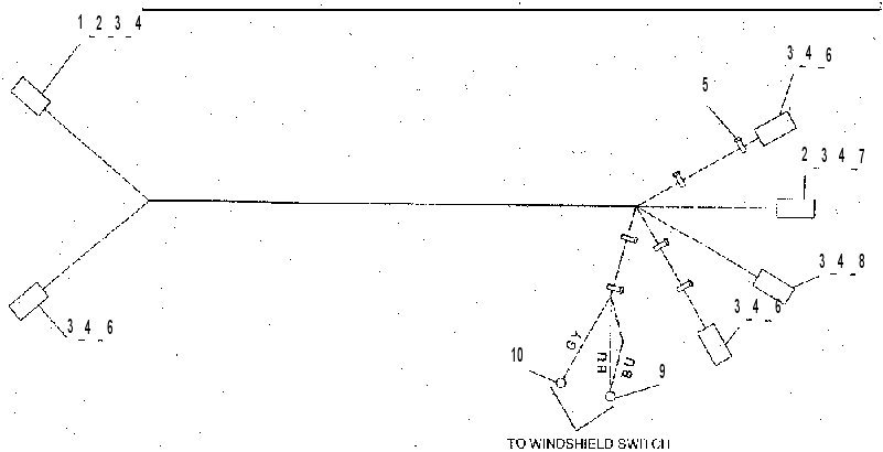 Жгут проводов 7Y8281 CAT