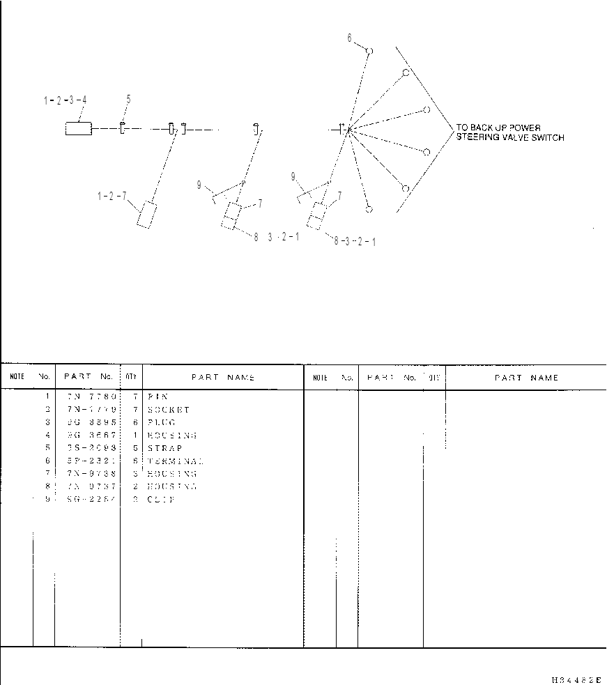 Жгут проводов 7Y8286 CAT