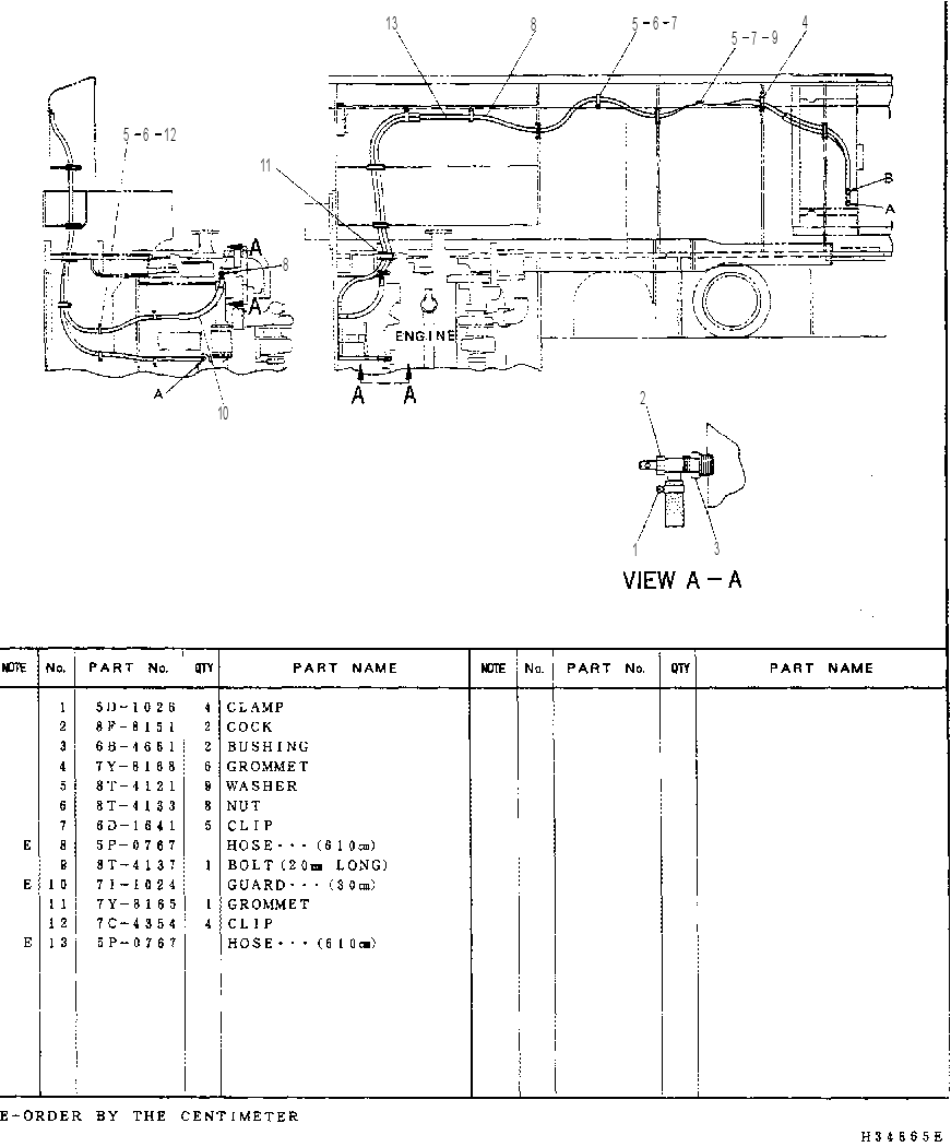 Трубопроводы отопителя 4I1179 CAT