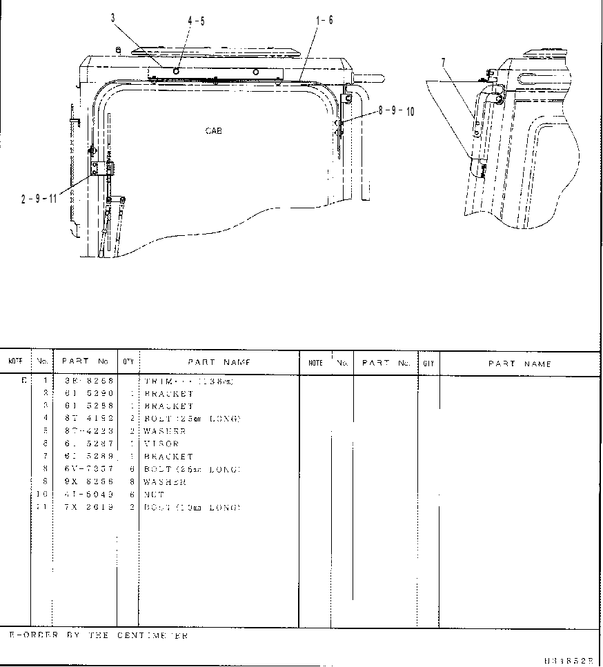 VISOR GP-PROTECTIVE-RAIN 6I5286 CAT