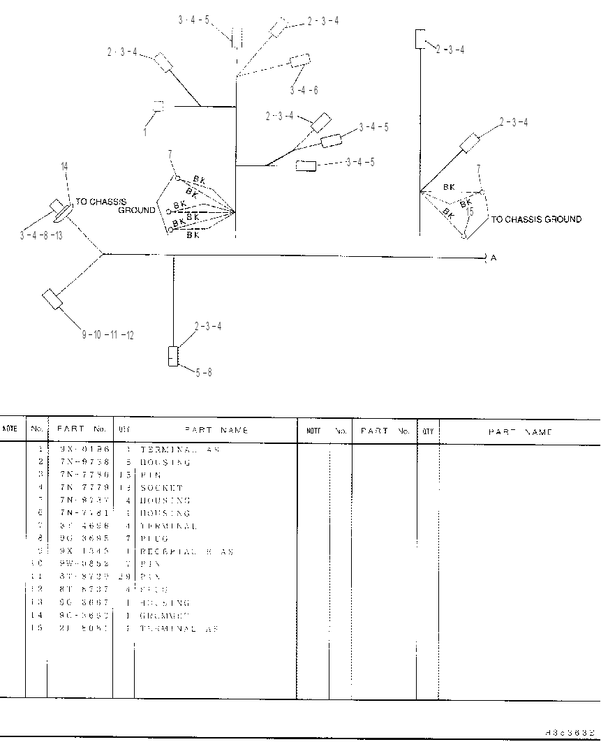 Жгут проводов 4I5401 CAT