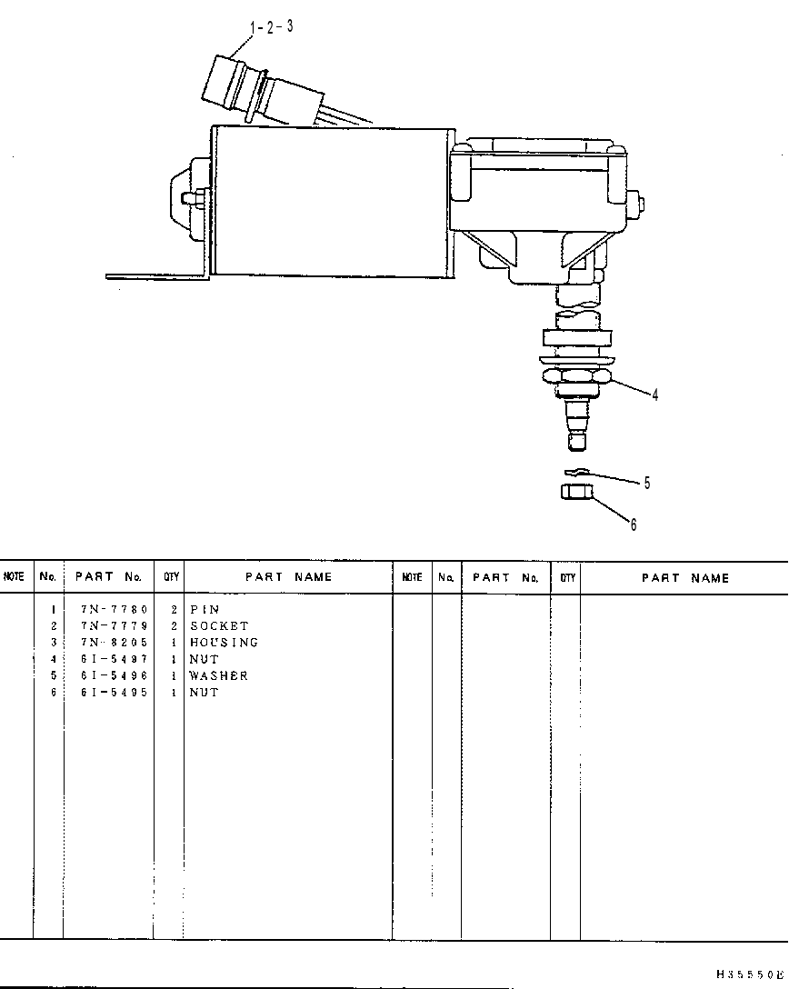 MOTOR AS-WIPER 4I5019 CAT