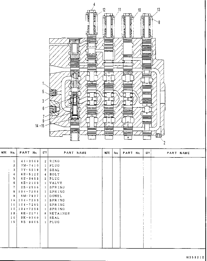 Клапан 6E5233 CAT