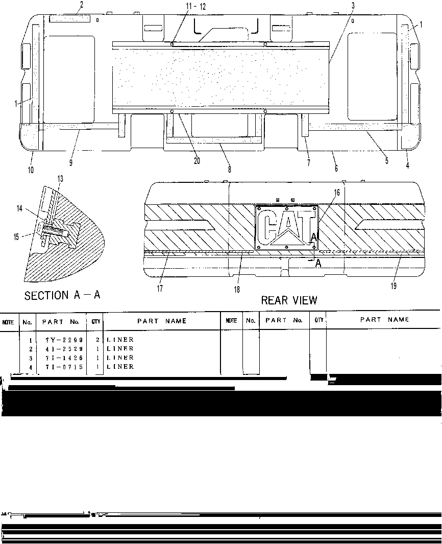Противовес 6I6675 CAT