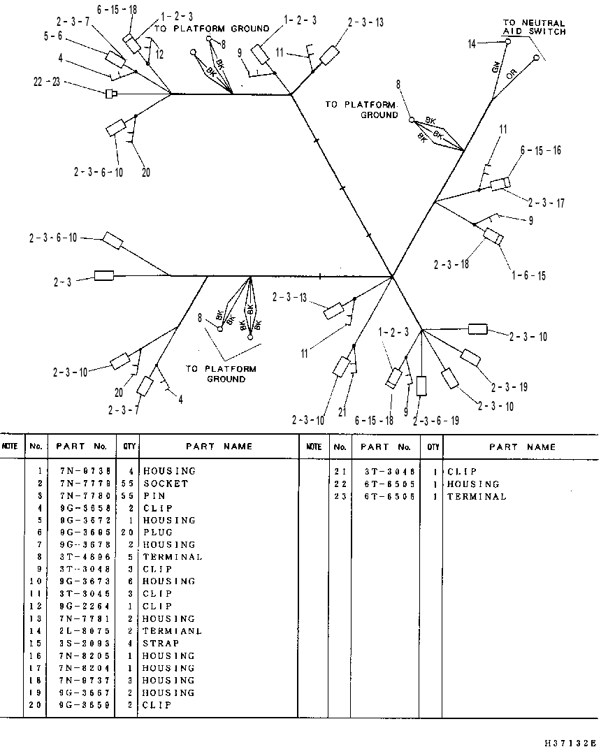 Жгут проводов 1027894 CAT