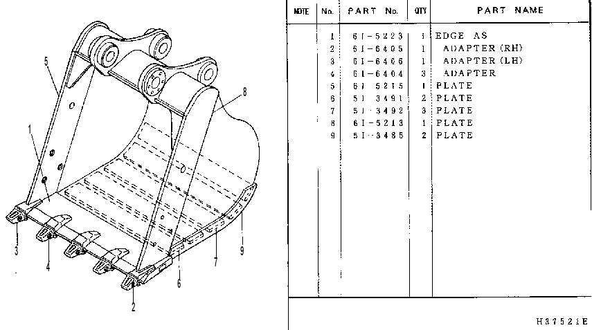 Ковш в сборе 5I3483 CAT