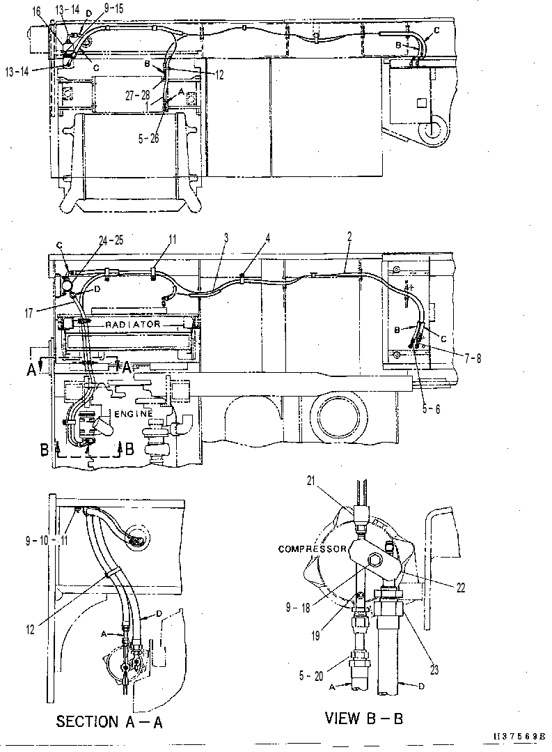 Трубопроводы кондиционера 4I1178 CAT
