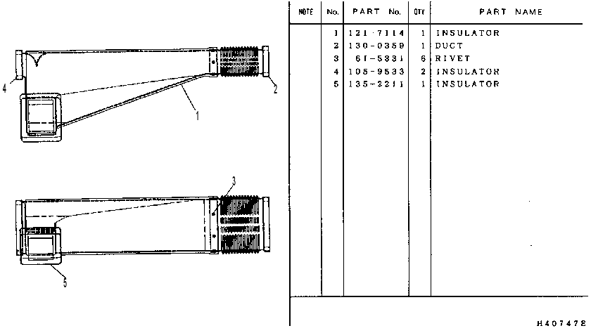 DUCT AS 1560666 CAT