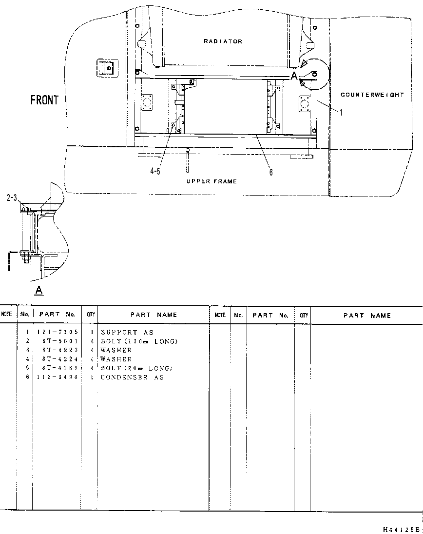 CONDENSER & MTG GP-AIR COND 1217079 CAT