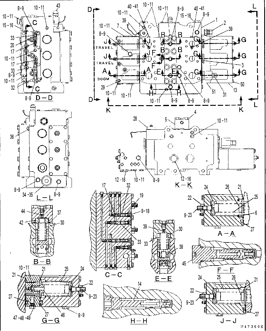 Клапан управляющий 6E4313 CAT
