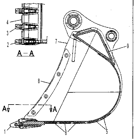 Ковш в сборе 1079945 CAT