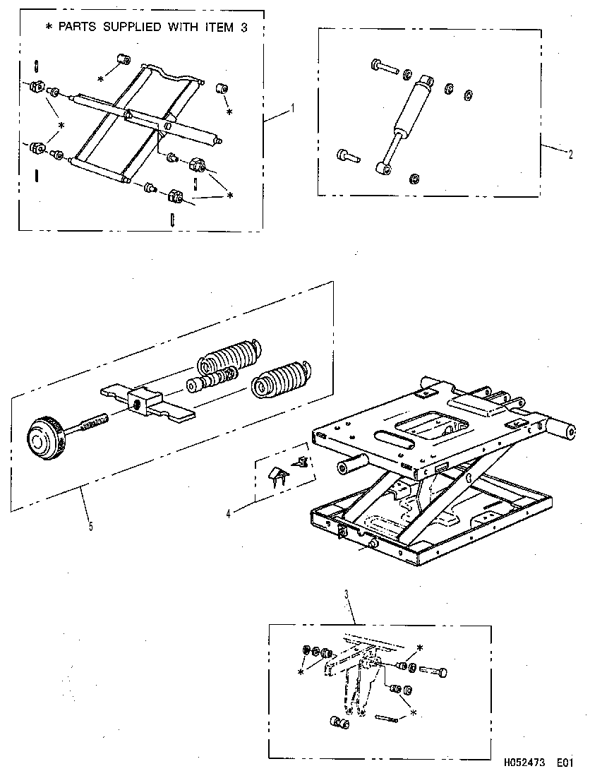 SUSPENSION AS-SEAT 1300340 CAT