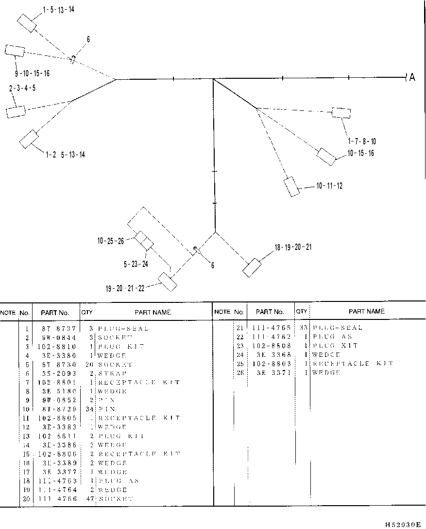 Жгут проводов 1364056 CAT