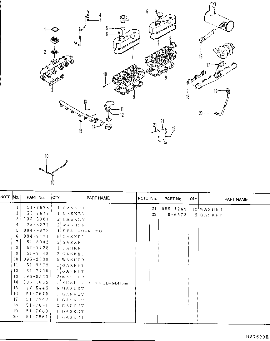 GASKET & SEAL KITS 1352373 CAT