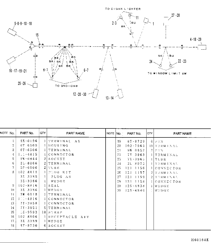 Жгут проводов 1532556 CAT