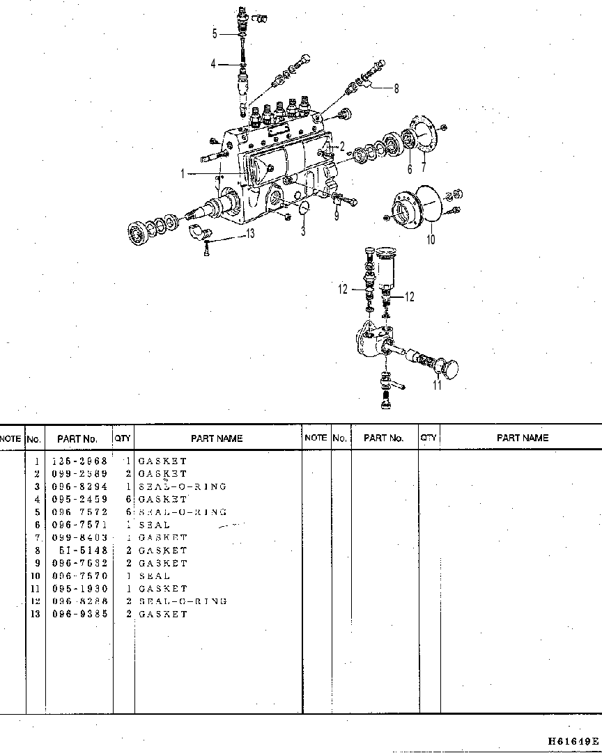GASKET & SEAL KITS 1352377 CAT