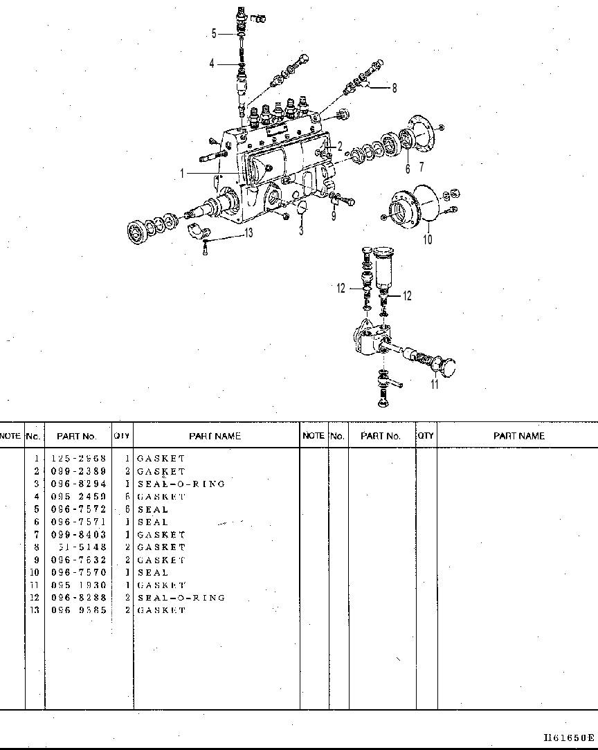 GASKET & SEAL KITS 1352378 CAT