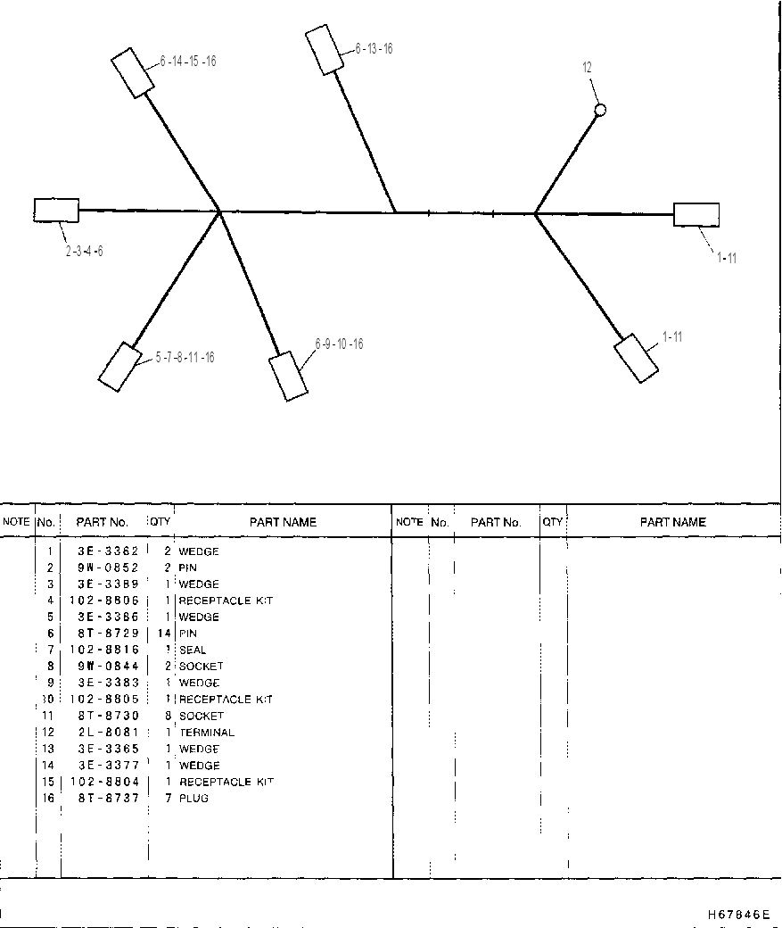 Жгут проводов 1415403 CAT