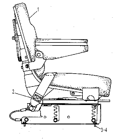 ADJUSTABLE SEAT 4Y5579 CAT