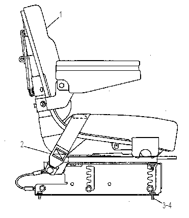ADJUSTABLE SEAT 4Y9612 CAT