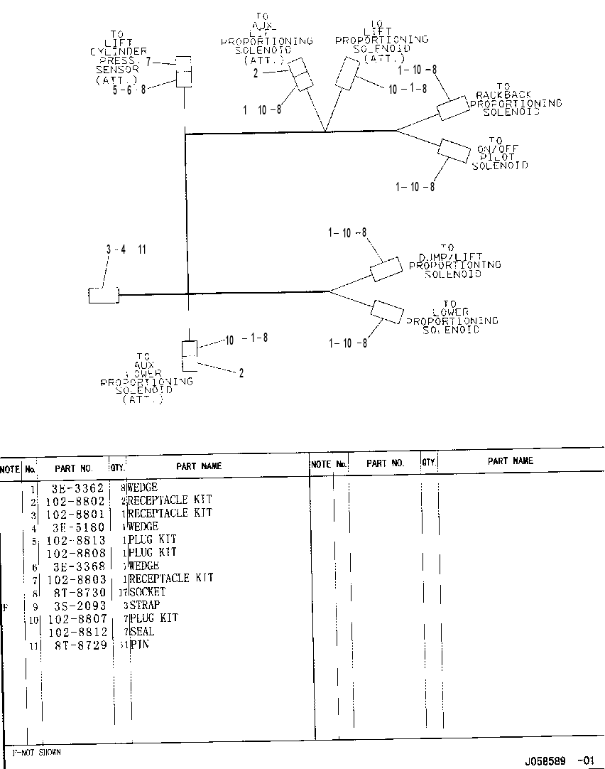 HARNESS ASSEMBLY-ELECTRIC HYDRAULIC CONTROL 1237702 CAT