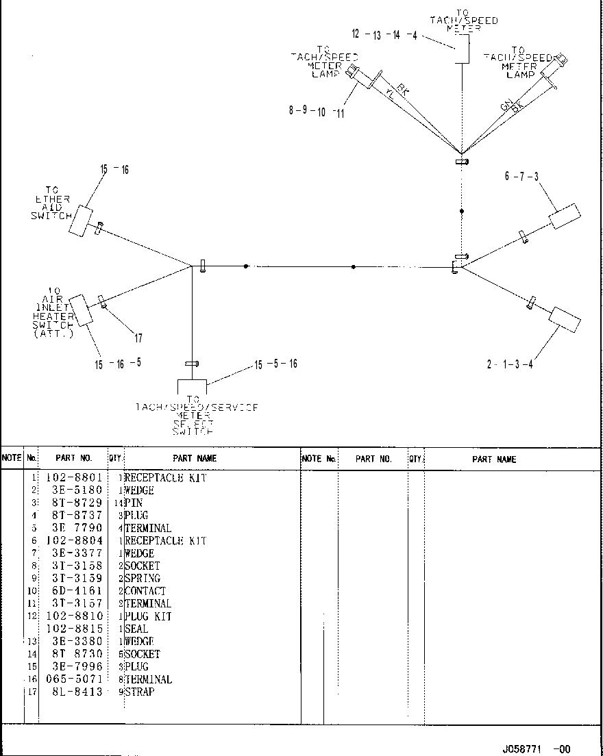 Жгут проводов 1162240 CAT