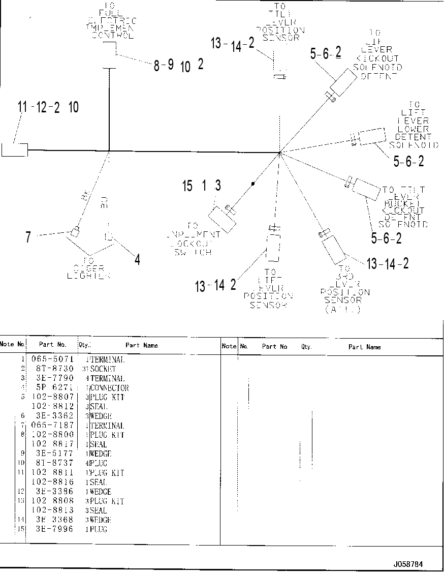 Жгут проводов 1248355 CAT