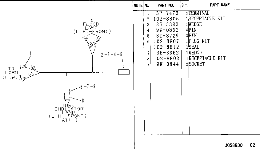 HARNESS ASSEMBLY-FRONT 1153643 CAT