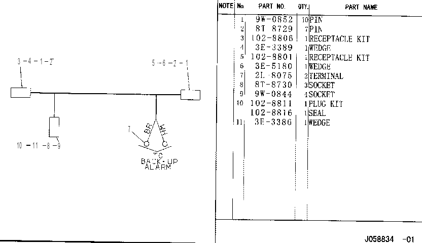 HARNESS ASSEMBLY-REAR 1145666 CAT
