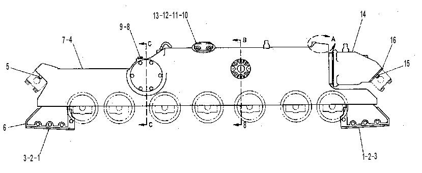 TELESCOPING RECOIL FRAME 1278426 CAT