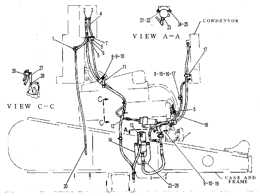 AIR CONDITIONER LINES 1391014 CAT