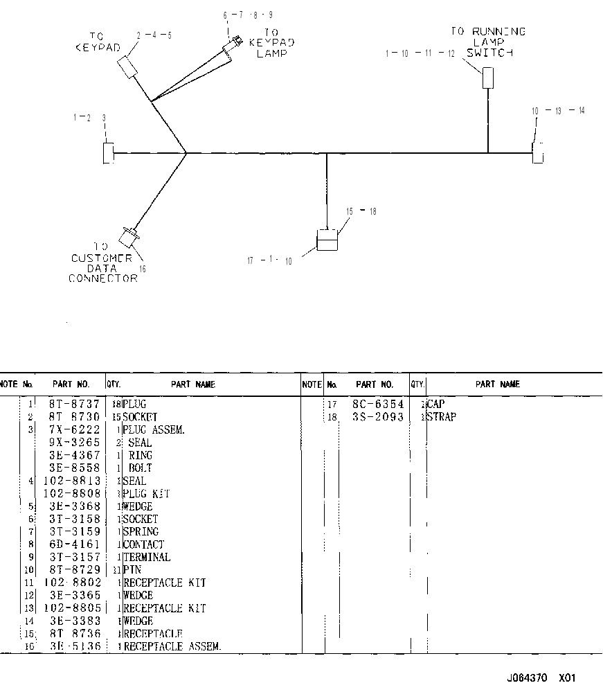 Жгут проводов 1304853 CAT