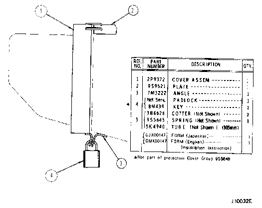 PROTECTION COVER GROUP 9P5646 CAT