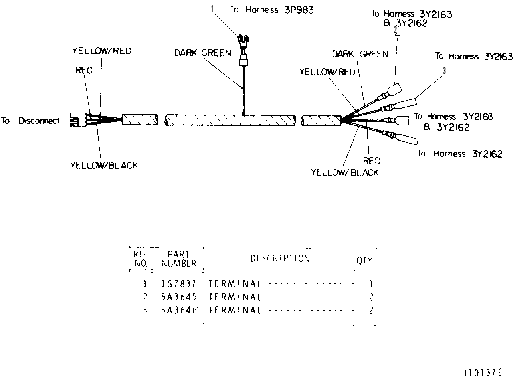 Жгут проводов 3Y2161 CAT