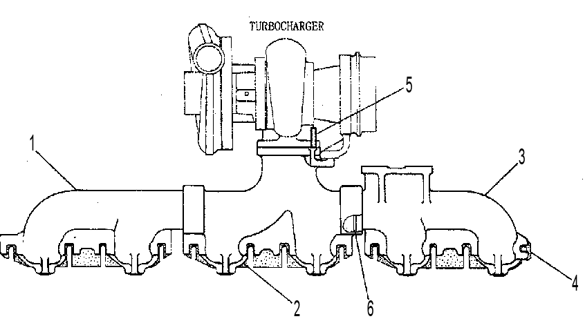 EXHAUST MANIFOLD 4Y3654 CAT