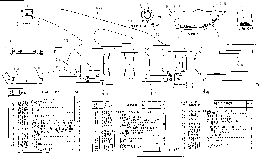 TRACK ROLLER FRAME GROUP 9M4434 CAT