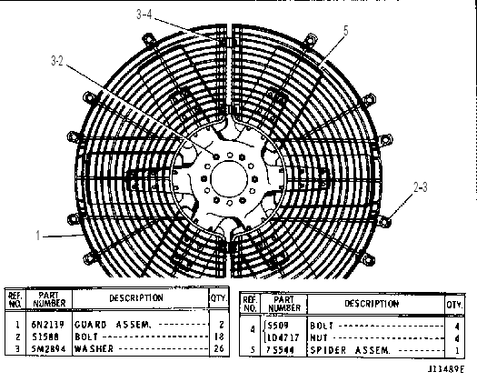 Вентилятор нагнетательный 6N2591 CAT