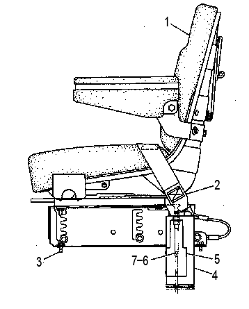 ADJUSTABLE SEAT 4Y8182 CAT