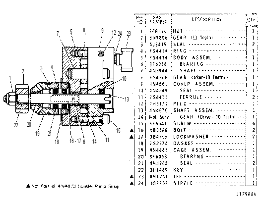 FUEL TRANSFER PUMP GROUP 4N4878 CAT