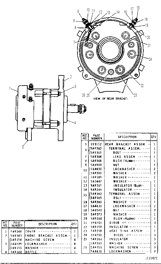 ALTERNATOR ASSEMBLY 5A8908 CAT