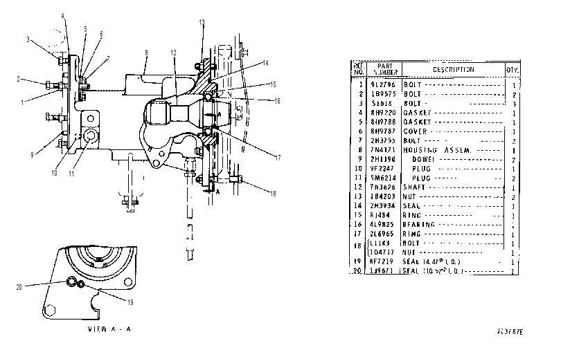ACCESSORY DRIVE 7N3890 CAT