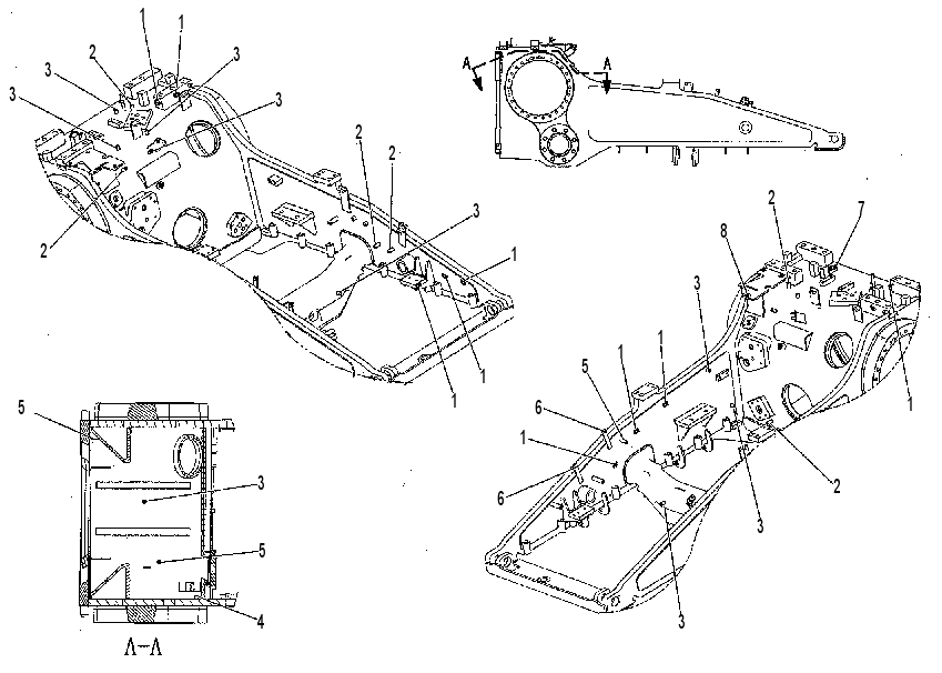 FRAME AND CASE AS 2223181 CAT