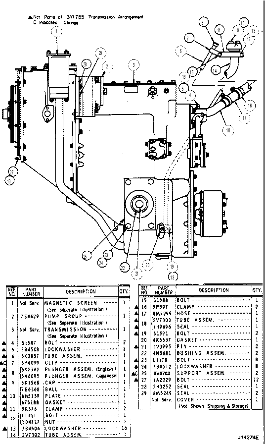 TRANSMISSION ARRANGEMENT 3Y1765 CAT
