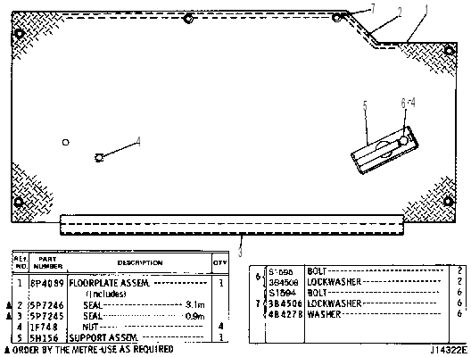 Напольная плита 8P4554 CAT