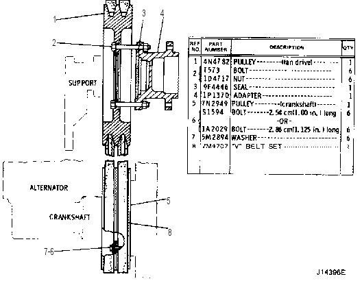 Шкив 7N2506 CAT