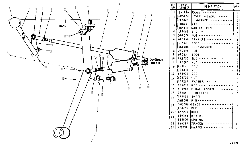 CONTROL GP-GOV & DECELERATOR 6P5434 CAT