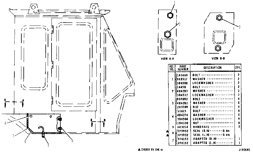 CAB MOUNTING 3Y6189 CAT