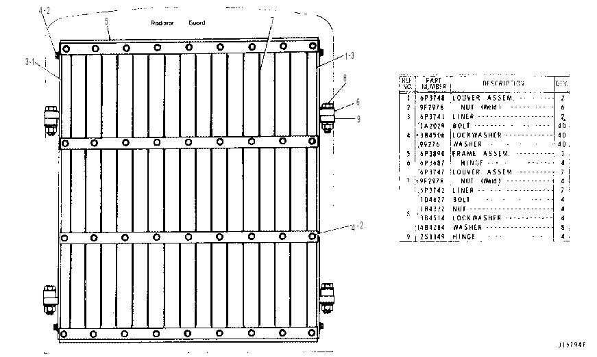 GRILL GP 6P3891 CAT